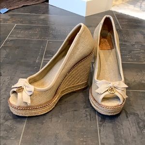 Tory Burch size 7 espadrille wedge
